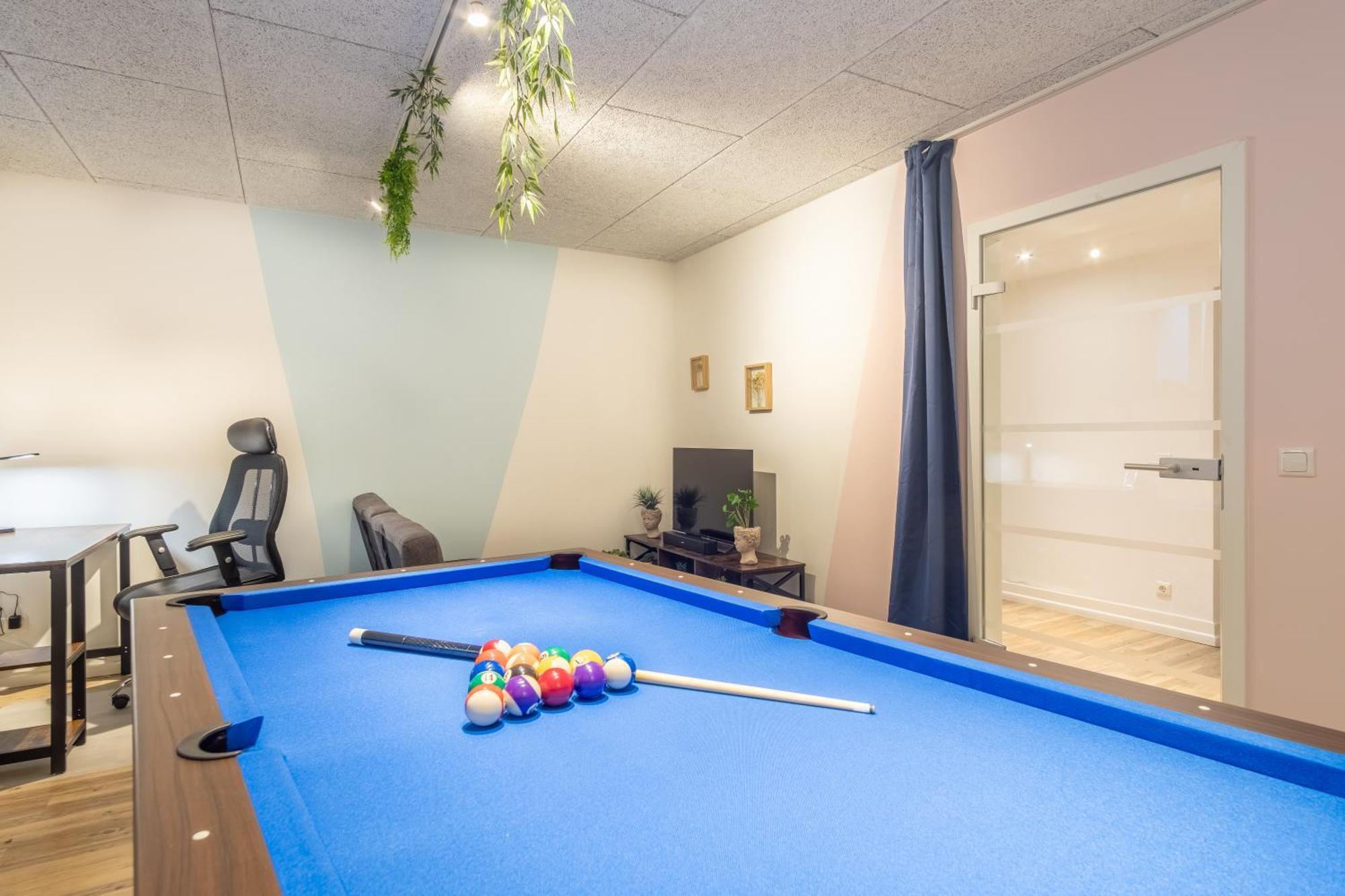 ライプツィヒPool Table Heaven, Workstation, 4K Tv, Netflixアパートメント エクステリア 写真
